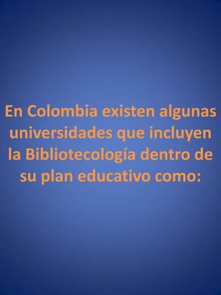 BIBLIOTECOLOGIADeriva de las palabras griegas biblios (Libro), teka (Caja) y  logos (Palabra, verbo). Ciencia social que abarca el conjunto sistemático de conocimientos referentes al libro y a la biblioteca estudiando sus objetivos, principios, contenido, sistema y leyes de desarrollo. También trata la formación y acumulación de fondos, operaciones técnicas y utilización de riquezas literarias en interés de la sociedad, así como la gerencia de bibliotecas.