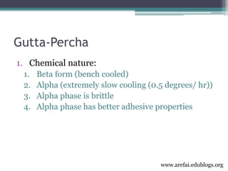 3rd year Obturation Lecture