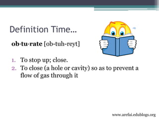 3rd year Obturation Lecture