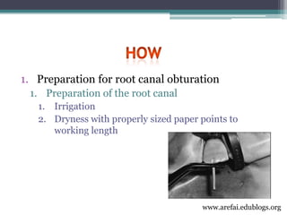 3rd year Obturation Lecture