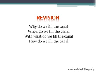 3rd year Obturation Lecture