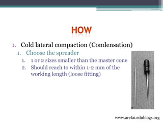 3rd year Obturation Lecture