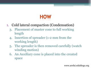 3rd year Obturation Lecture