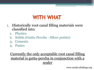 3rd year Obturation Lecture