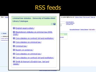 RSS feeds 