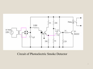 Circuit of Photoelectric Smoke Detector  