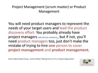 Benefits of Scrum & Scrum Product Management working in an agile orientated company  <br />