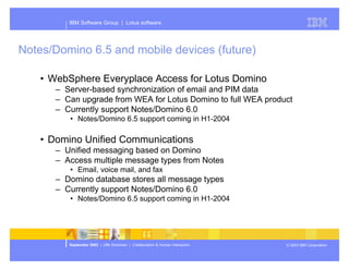 Presentation of Dominos future plans