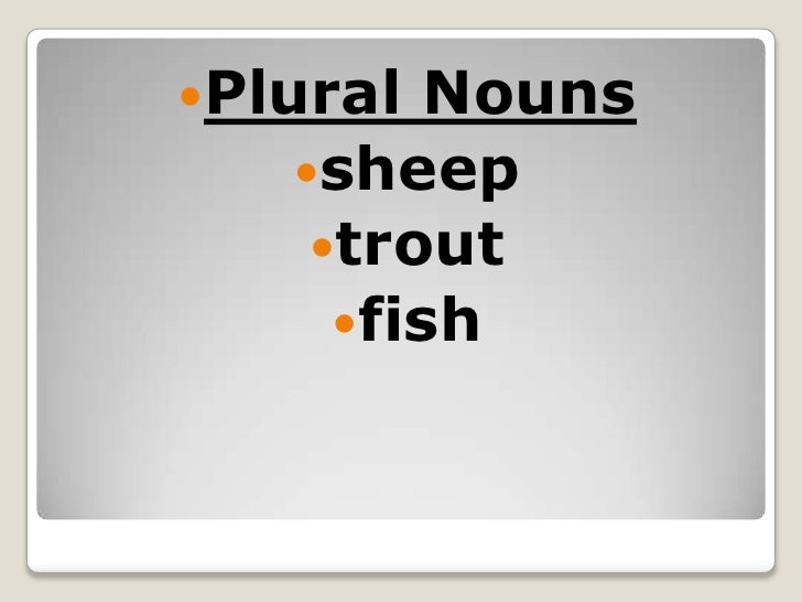 Singular/Plural Nouns