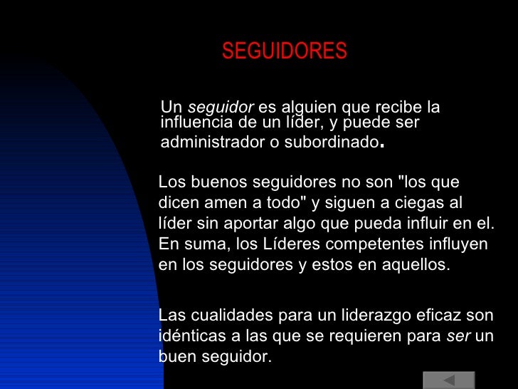 Definiciòn de Liderazgo
