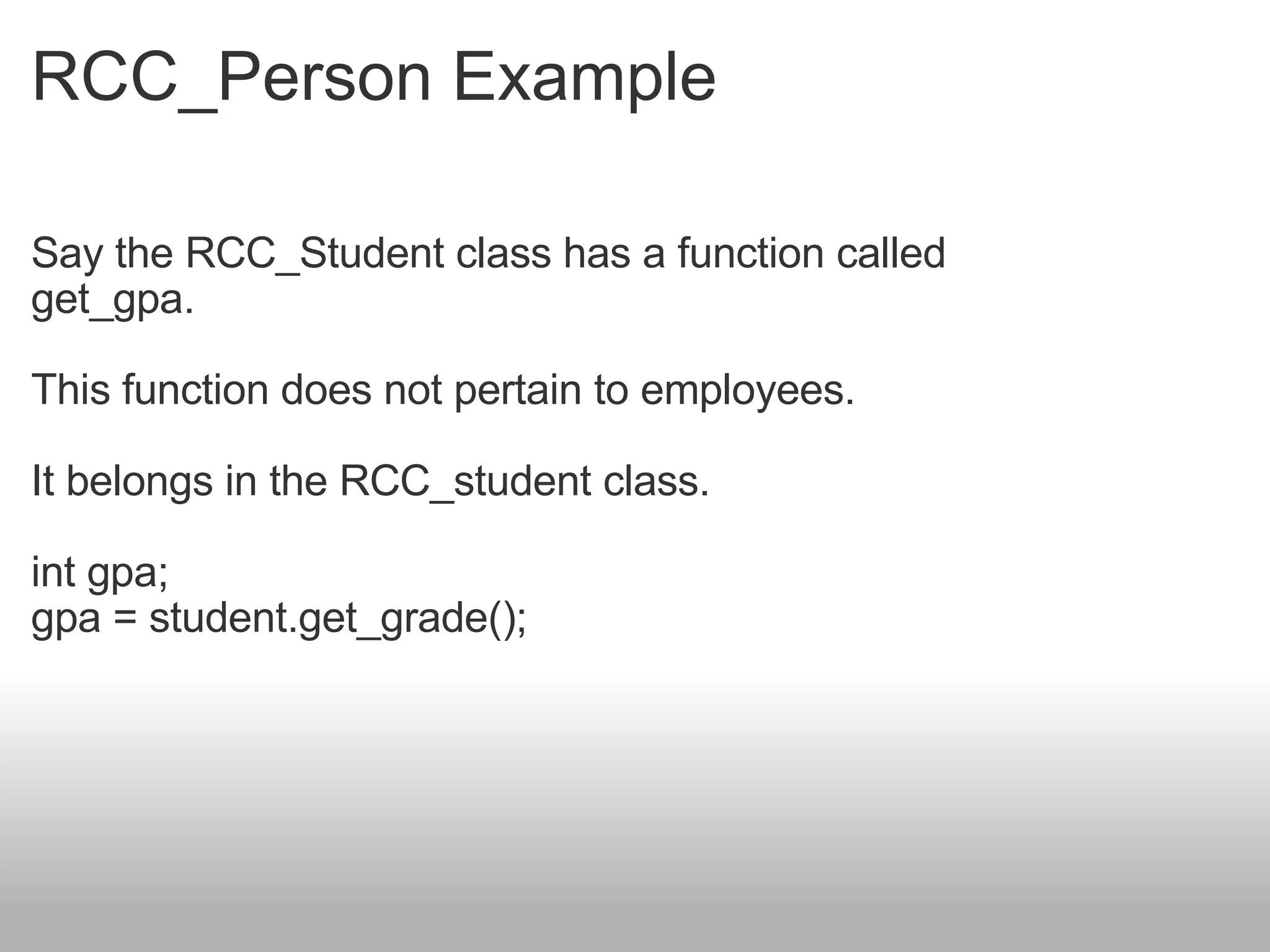 Classes and Inheritance