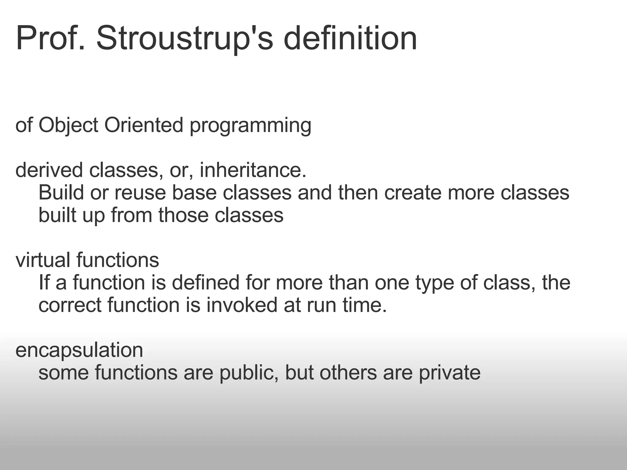 Classes and Inheritance