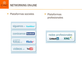 Plataformas sociales Plataformas profesionales 