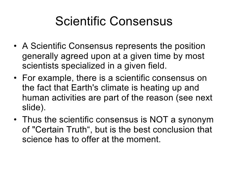 Consensus In Science : What is the role of consensus in science? – WDPBV