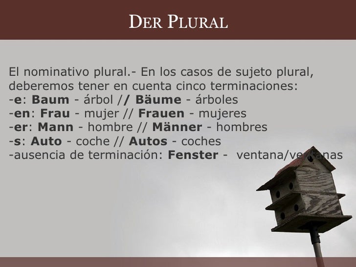 Der Plural