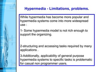 Hypermedia Systems Hypermedia | PPT