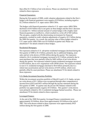 Merrily Lynch Statement Example Merrill Lynch_1Q 2008_Press Release | PDF