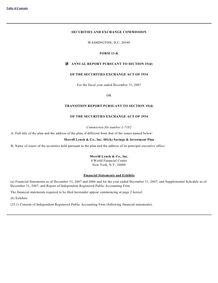 merrill lynch_sec filing_employee stock purchase sec form d search