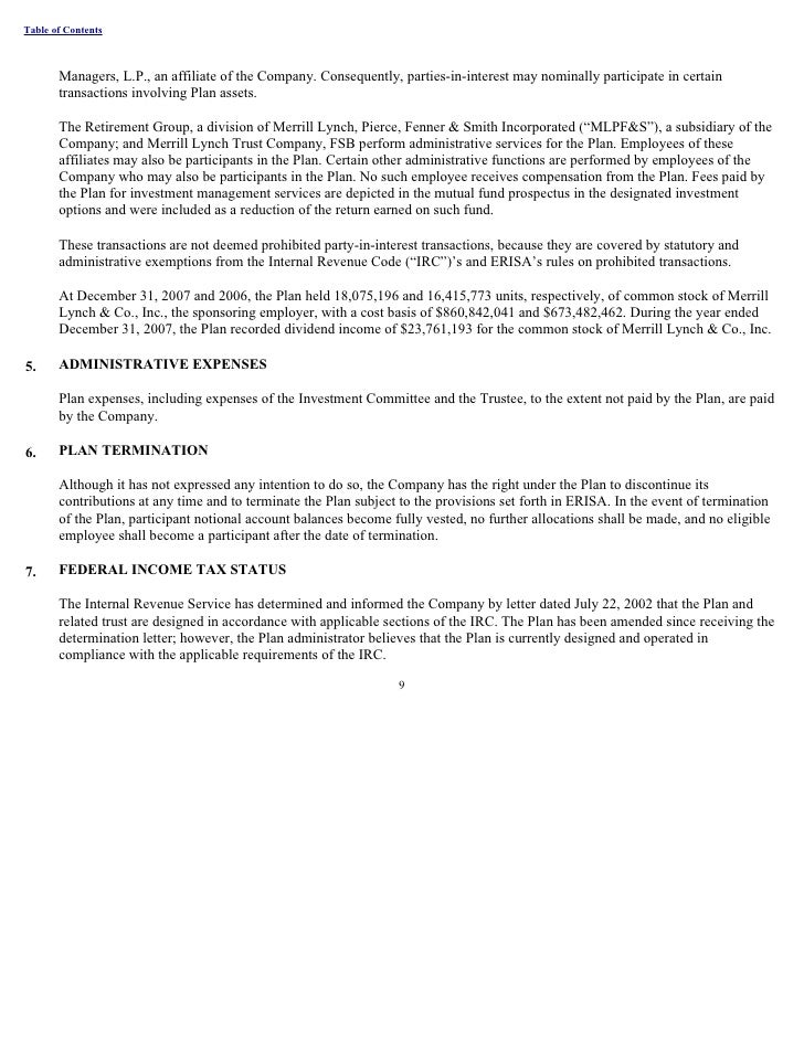 Hp stock options merrill lynch