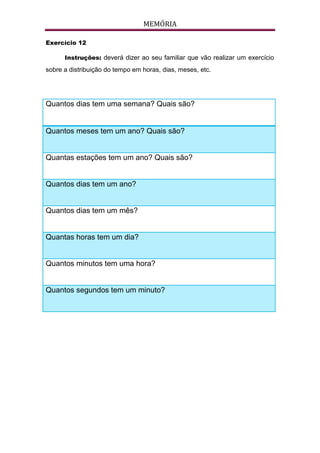 Exercícios de Estmulação