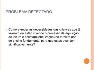 Projeto prioritário em construção EM Dom Jaime