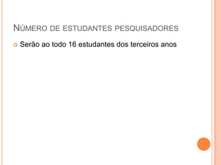 Projeto prioritário em construção EM Dom Jaime