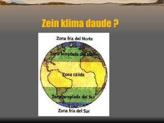 Zein klima daude ?  