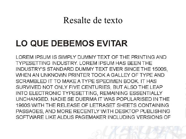 El Bloque De Texto