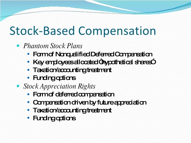 Employee stock options canada accounting treatment