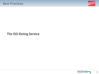 The ISO Rating Service Best Practices 