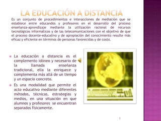 Educación a Distancia