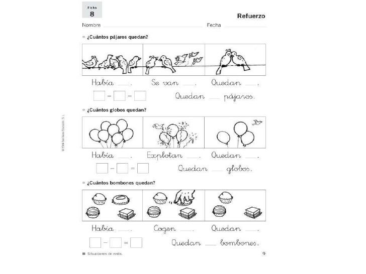 Problemas para 1º de Primaria