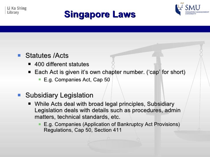 Business Law Finding Laws & Regulations of Singapore 23 Aug 2010