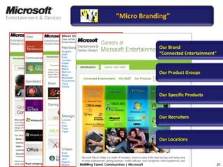 Microsoft Building Talent Communities