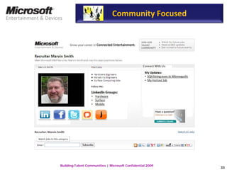 Microsoft Building Talent Communities