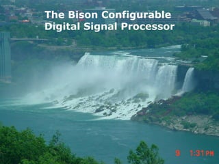 The Bison Configurable
Digital Signal Processor




                           11
 