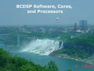 BCDSP Software, Cores,
   and Processors




                         16
 