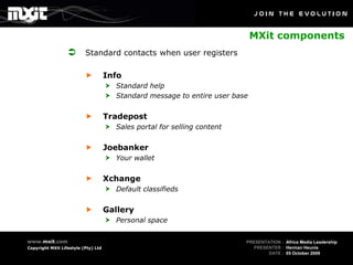Innovation- MXit by Herman Heunis | PPTX