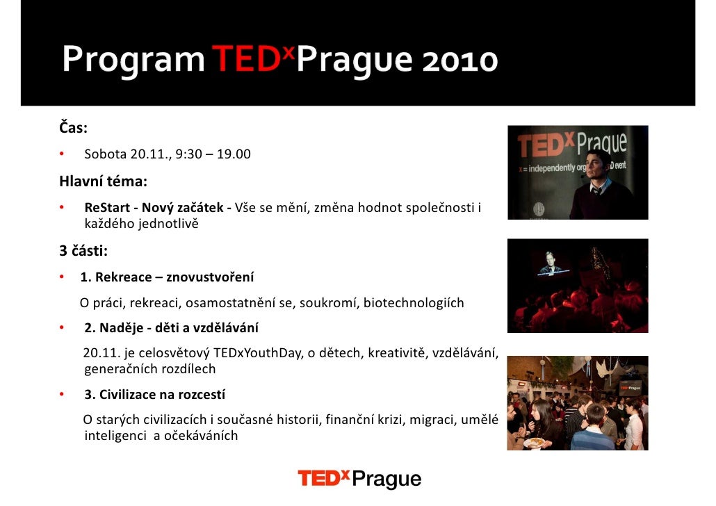 TEDxPrague2010 Partnership Offer