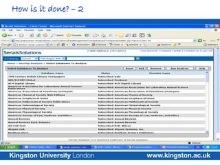 How is it done? – 2
 