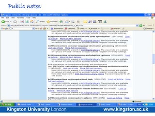 Public notes
 