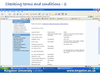Checking terms and conditions - 2
 