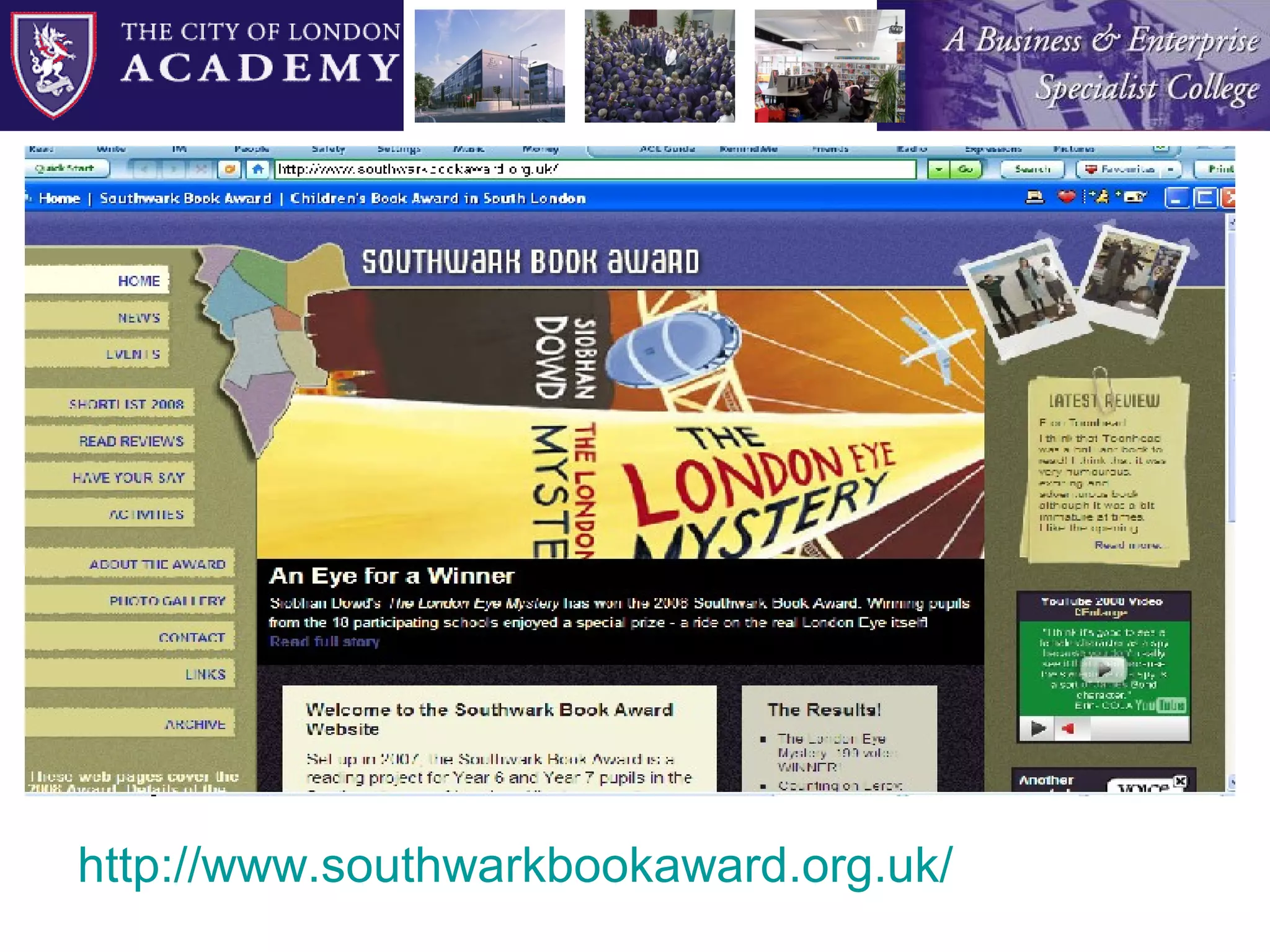 http:// www.southwarkbookaward.org.uk / 