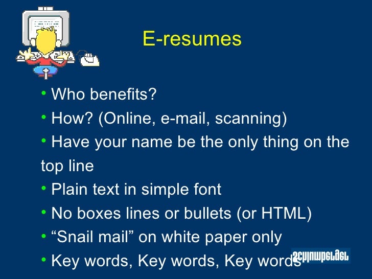 How to e resume