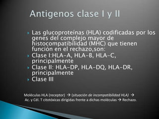 Mecanismos de alorreconocimiento: directo e indirectoReconocimiento directoReconocimiento indirecto