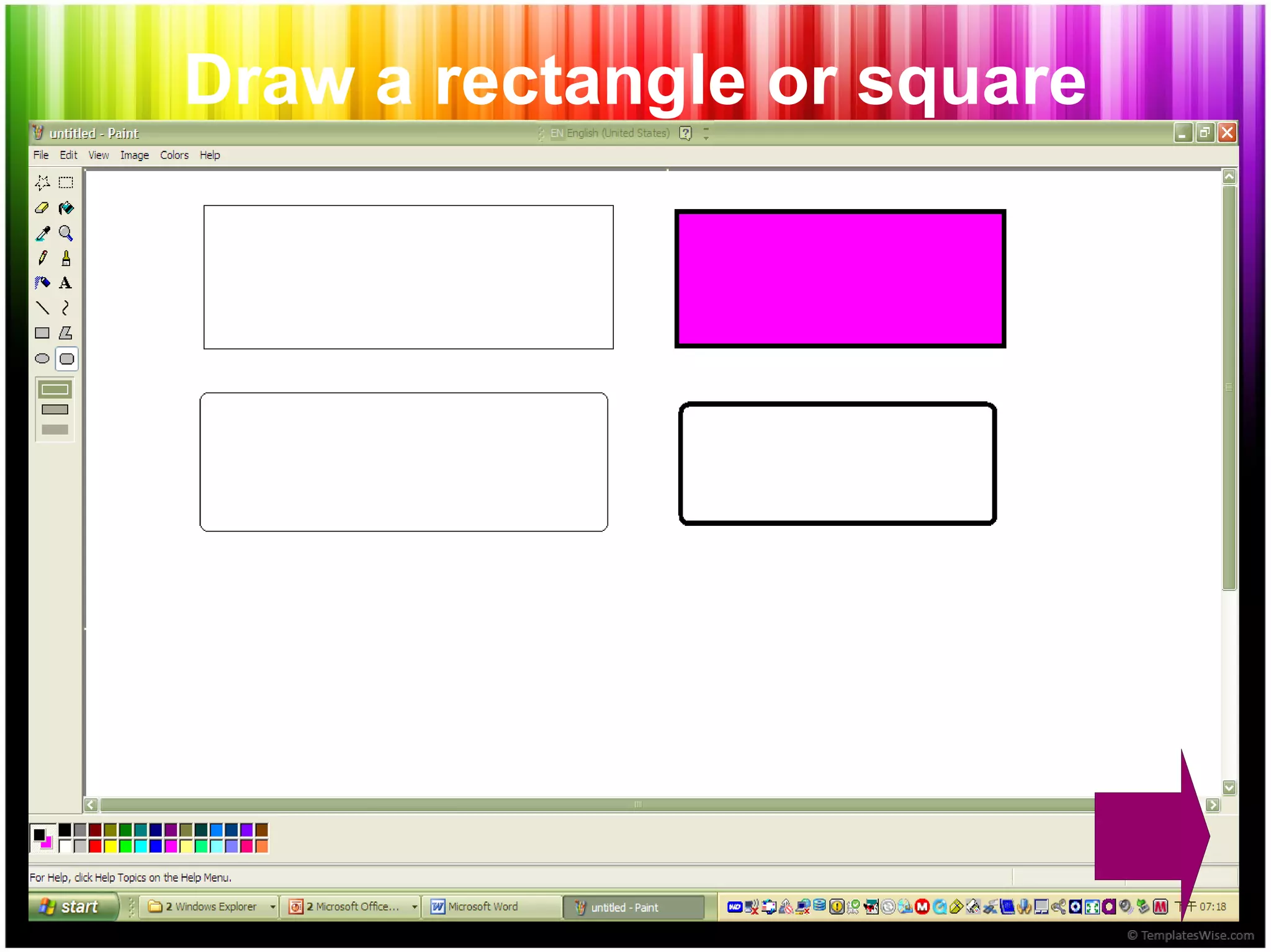 Draw a straight line