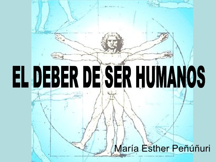 El deber ser humano