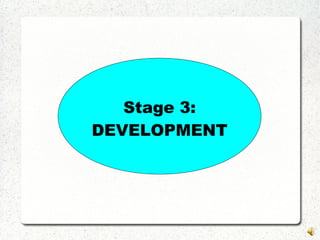 Stage 3:
DEVELOPMENT
 