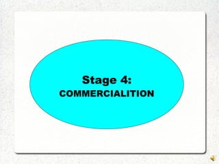 Stage 4:
COMMERCIALITION
 