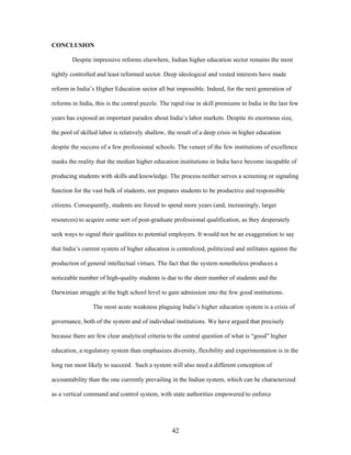 India's Higher Education